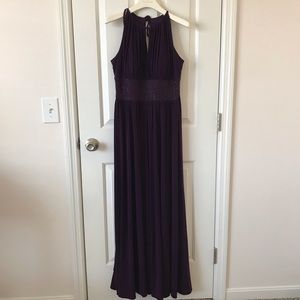 Deep Purple Formal Gown with Beading